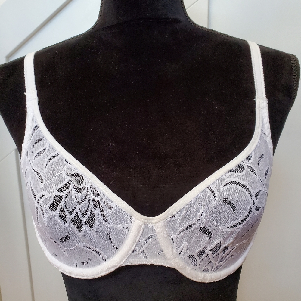 Elegant White Lace Bra